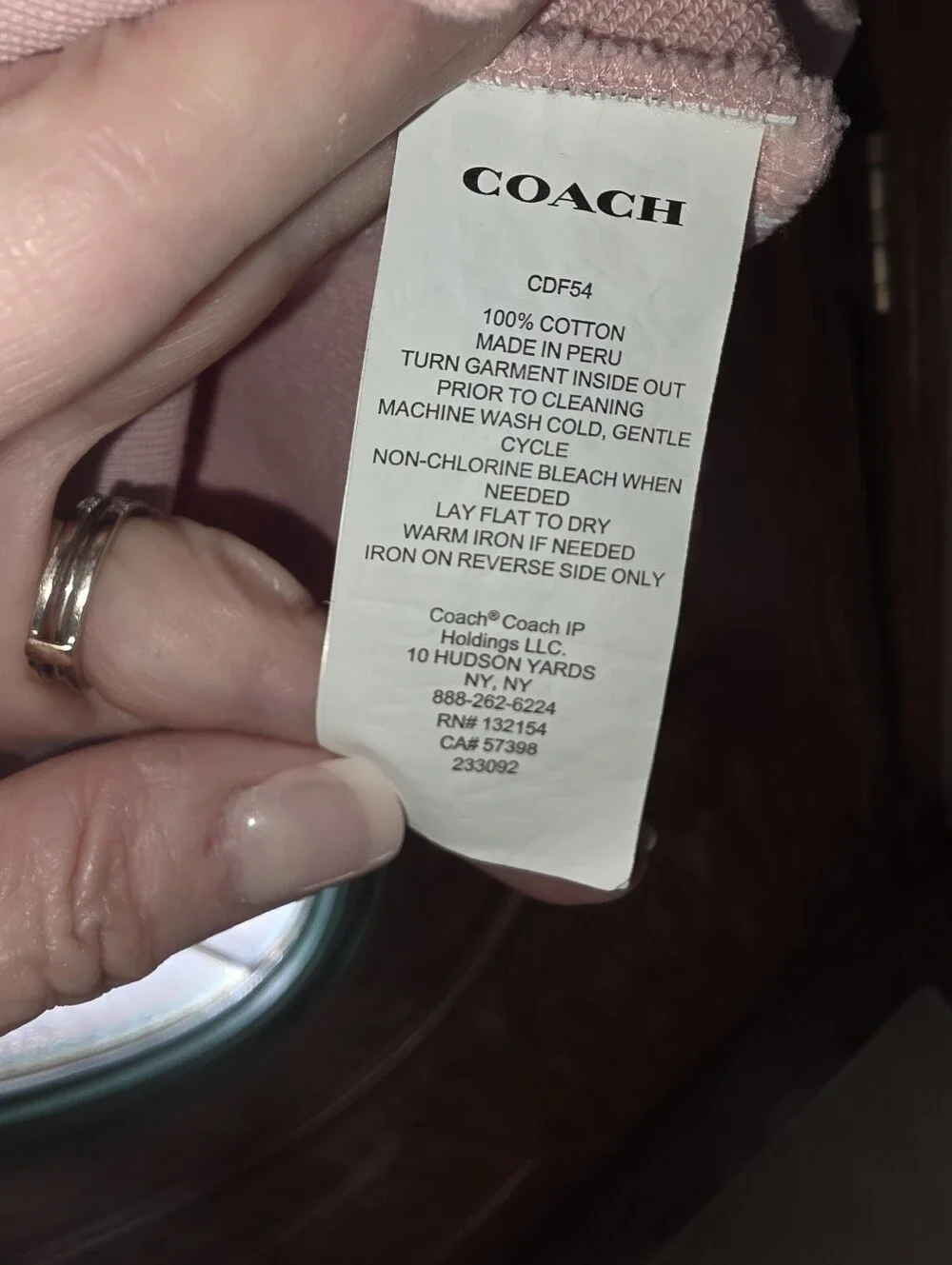 COACH PINK CANDY SHOP 100% ORGANIC COTTON HEAVY SWEATSHIRT! NEW!
